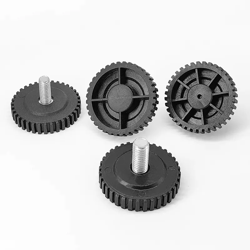 2-50pcs M8/M10x50mm Bell Flanged Adjustable Leveling Feet Rubber Machine Feet Shock Absorber Pads with Screw Studs