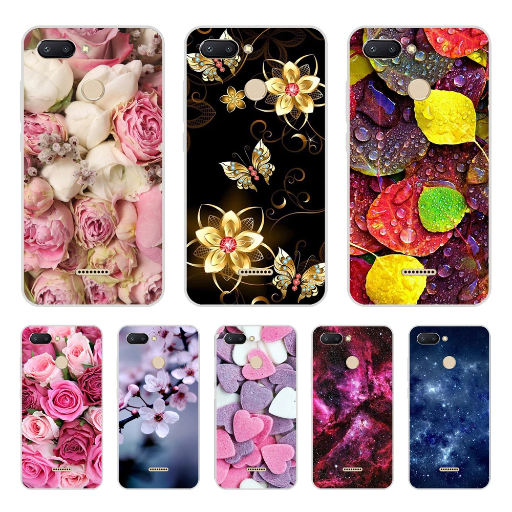 Case For Redmi 6 Case Redmi 6 Cool Fashion Pattern Silicone Soft Cover For Xiaomi Redmi 6 Case TPU Bumper on Redmi 6 Redmi6 Capa