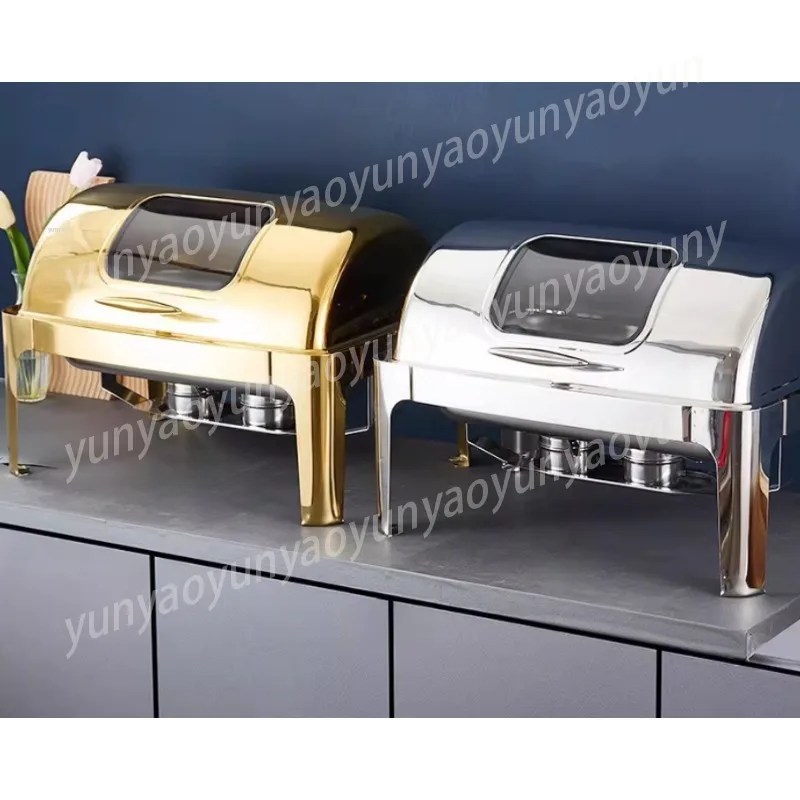 Buffet Insulation Stove Hydraulic Visual Full Clamshell Hotel Restaurant Is Suitable for Alcohol and Electric Heating Stoves