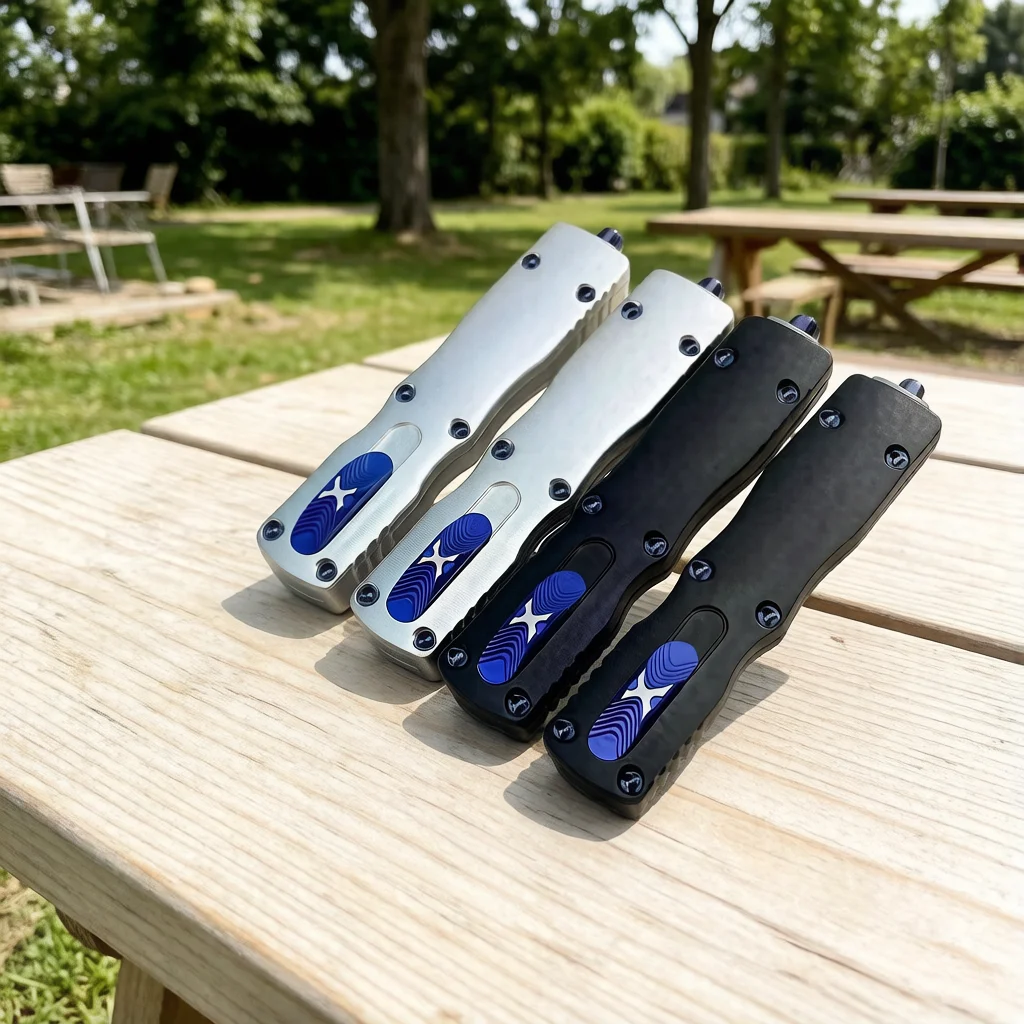 

Высококачественный тактический нож EDC OTF из стали D2 с алюминиевой рукоятью, для активного отдыха, кемпинга, выживания, рыбалки, карманный инструмент