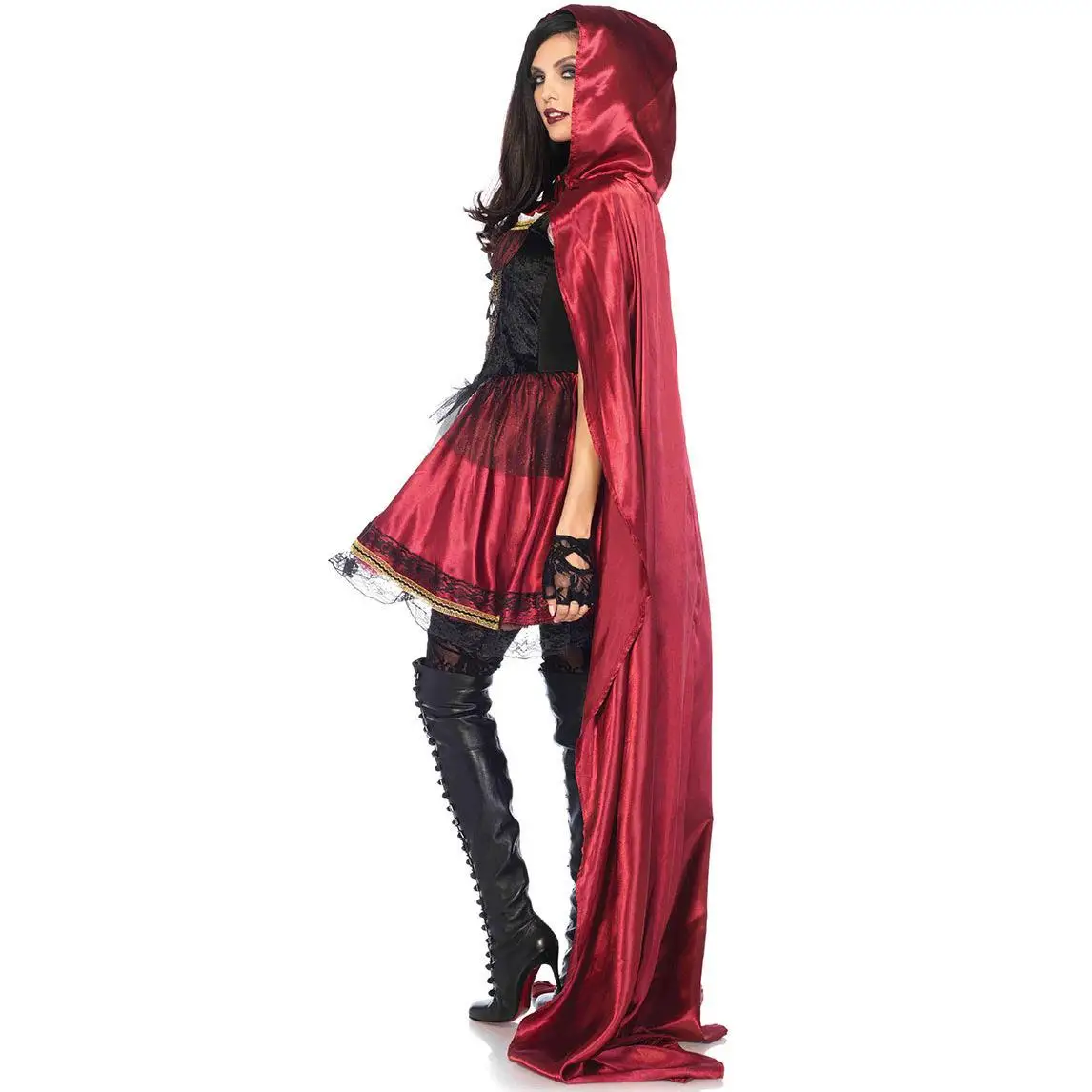 Damen Halloween Kostüm Rotkäppchen Queen Game orm Rollenspiel Cosplay Ele Damen Dr. KTV Kleid Blumenmuster