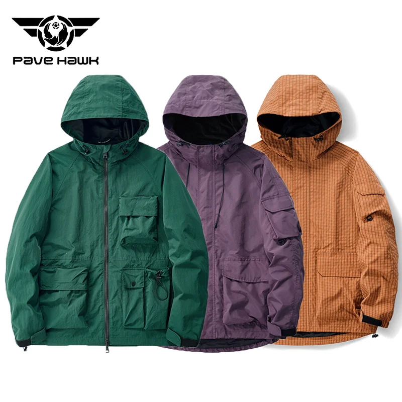 Outdoor Waterproof Jacket Men Women High Quality Windproof Wear-resistant Cargo Coat Hiking Camping Climbing Cycling Jackets