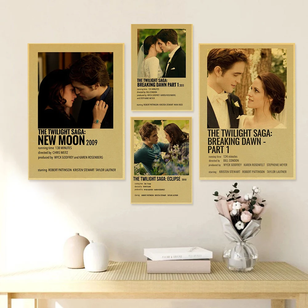 Classic Vampire Movie Twilight Bella Swan Edward Culle Print Art Canvas Poster For Living Room Decor Home Wall Picture