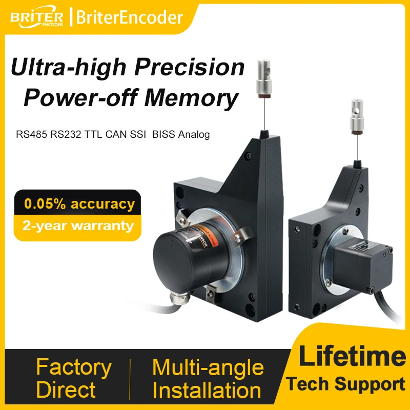 

Датчик линейного перемещения с SSI, CANopen, аналоговыми и инкрементными интерфейсами для прецизионных измерений.