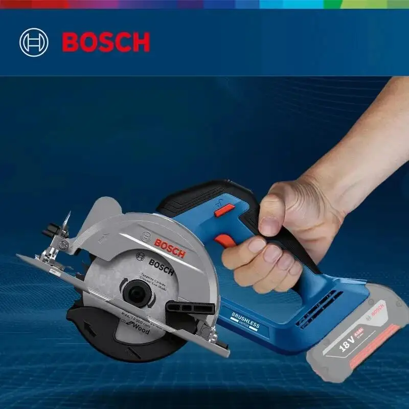 Imagem -05 - Bosch-gks Serra Circular Elétrica 18v 125 mm sem Escova Multi-ângulo Ferramenta de Carpintaria Máquina de Corte Original