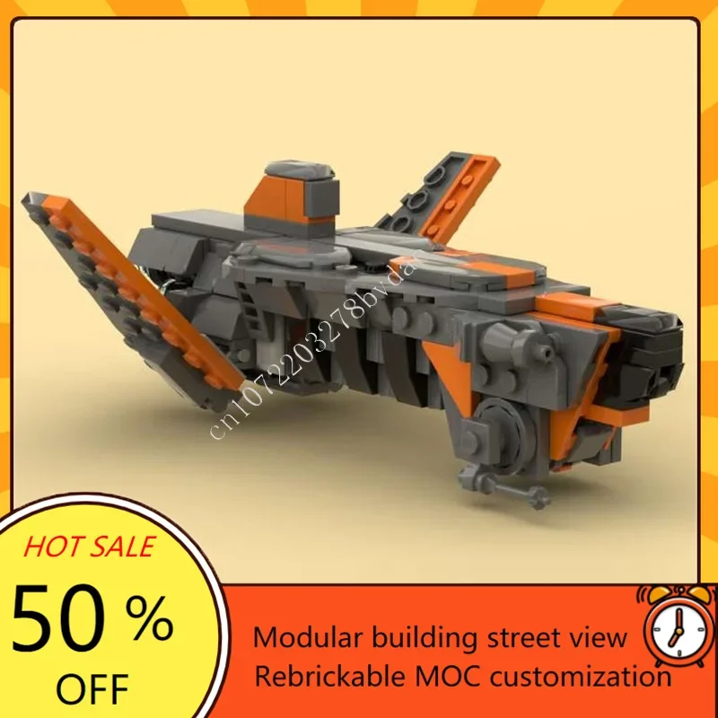 215PCS Fennec Shands "The Outcast" Guerra Spaziale Militare MOC SpaceShip Modello di Battaglia Puzzle Personalizzato FAI DA TE Educazione Assemblaggio Giocattolo Regalo