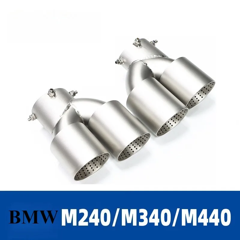 For BMW M240i M340i M440i Quad Exhaust Muffler Tip Tail Pipe Cover Modified Rear Decorative Accessory for Car Styling Upgrade view 5