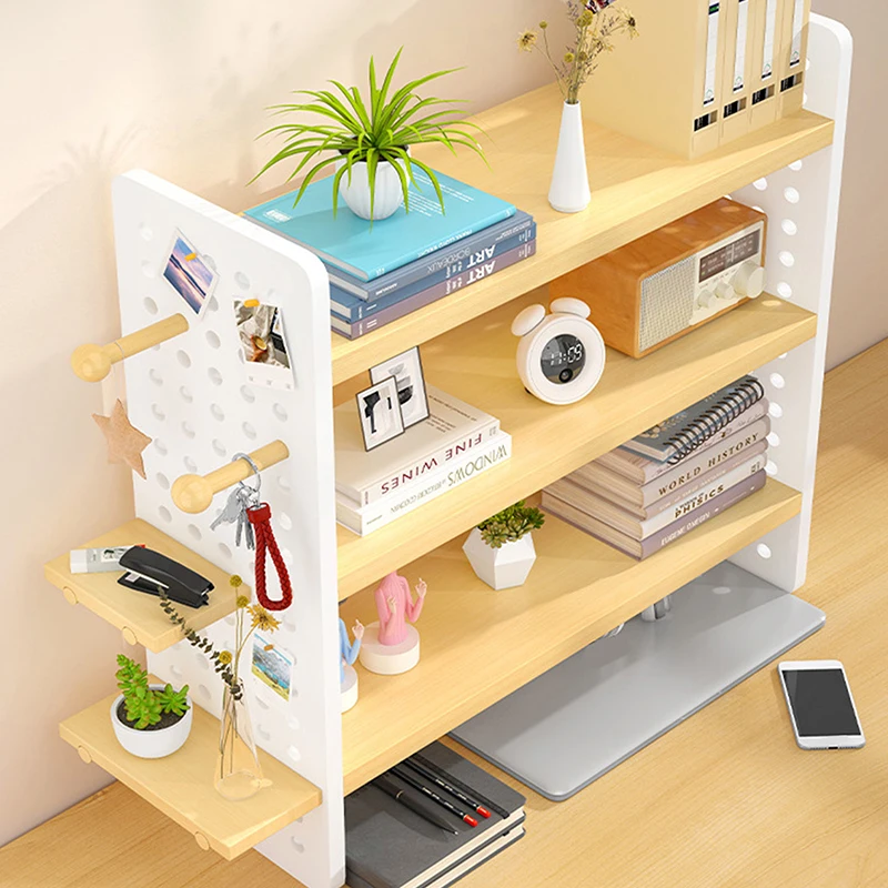 

Student Dormitory Desktop Book Storage Rack Layered Sorting of Office Desk Clutter Bedroom Cosmetics Perfume Iron Storage Rack