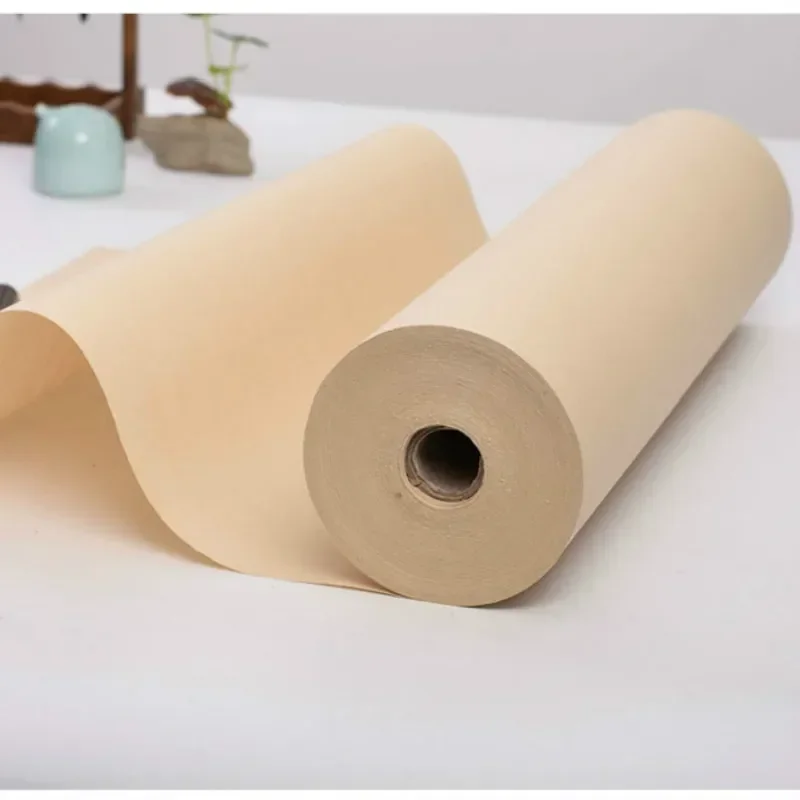 Half Ripe Xuan Paper Rolling Chinese Painting Raw Rice Material Handwriting Brush Calligraphy Freehand Painting Products