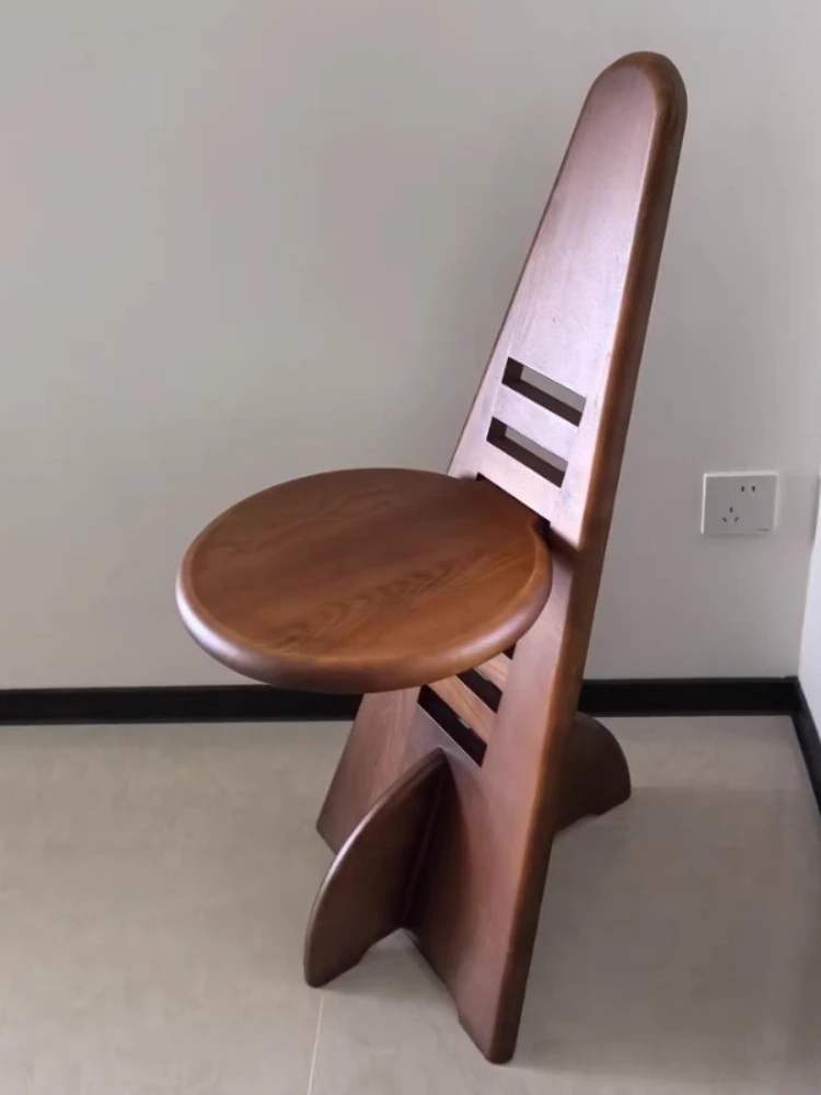 Creative Vintage Triangular Back Chair, Dining Chair and Coffee Table, Furniture Decoration, Adjustable, High Load-bearing