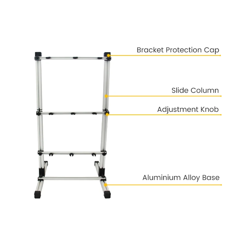 New Aluminum Fishing Rod Display Rack Multifunctional Fishing Reel Display Rack