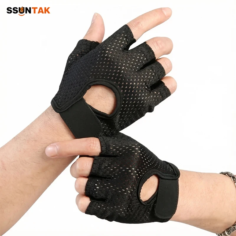 

Women Men Fitness Gym Gloves Summer Half Finger Gloves Breathable Anti-Slip for Outdoor Weight Lifting Cycling Yoga Sports Train