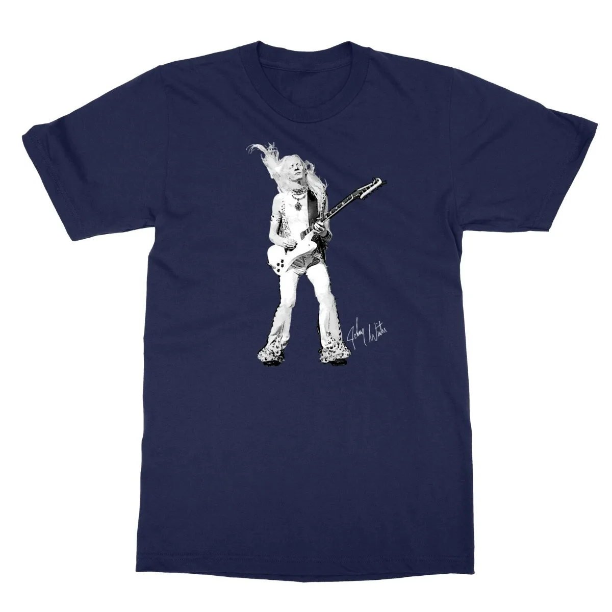 Johnny Winter Songwriter Musician Singer Men's T-Shirt