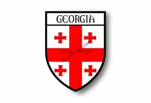 جورجيا GE العلم خريطة ملصق لتزيين نافذة السيارة دراجة نارية محمول شاحنة جدار الجدول خوذة ملصق مائي الملحقات حسب الطلب