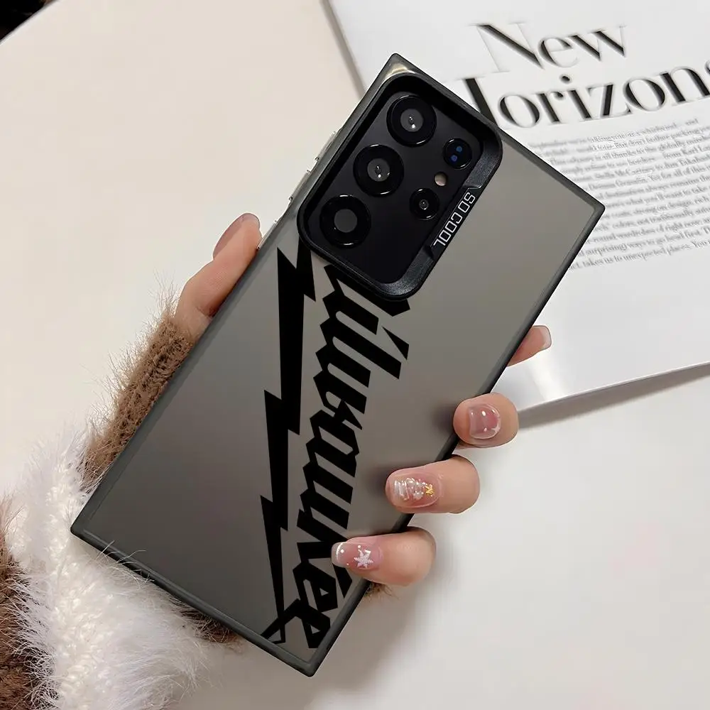 حافظة لهاتف سامسونج جالاكسي S25 Edge S24 S23 S22 S21 S20 Ultra Funda غطاء فضي من السيليكون