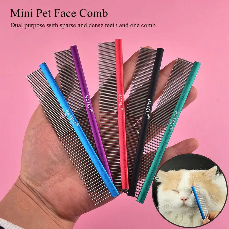 Pet Cat Comb Grooming Small Size Comb For Shaggy Cat Dogs Barber Grooming Tool Salon Pet Grooming High Quality Stainless Comb