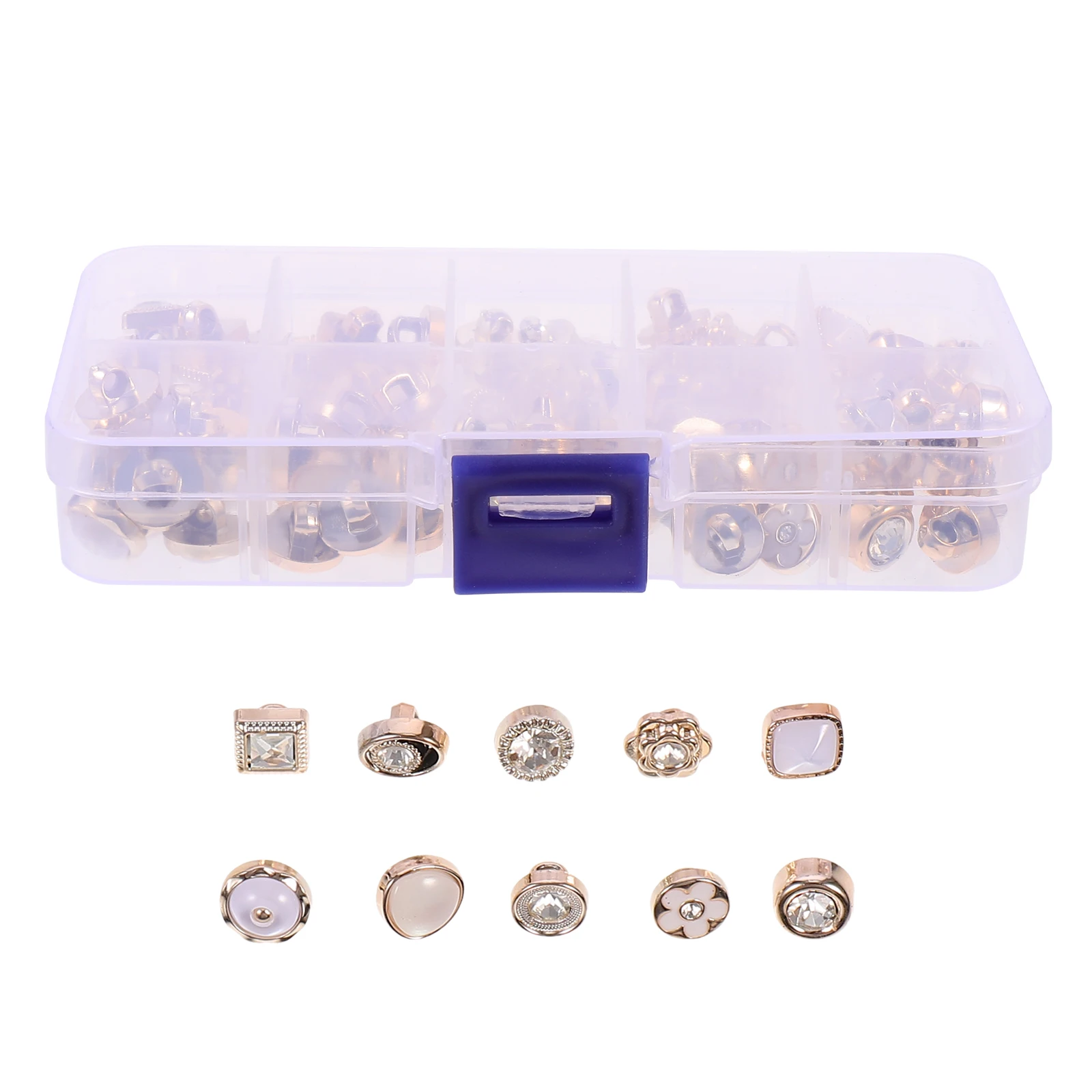 

Multi Functional Pearl Shirts Buttons Clothes Fasteners DIY Clothing Accessories Artificial Pearl Lightweight Portable Sewing