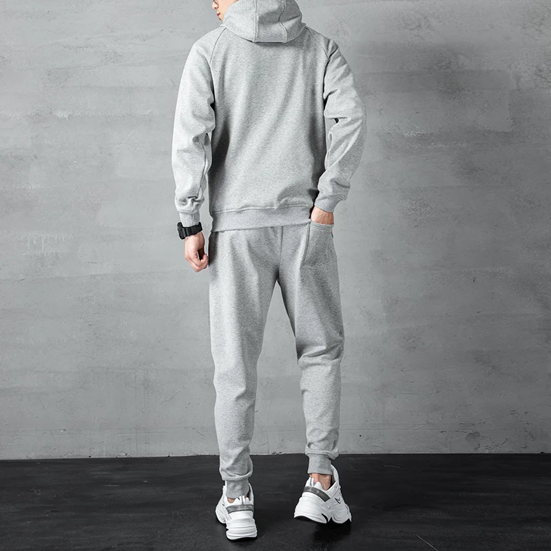 Fashion Tracksuit Set Men 2023 New Clothing Set Mens Sweat Suits 2 Pieces Baseball Jacket + Sweatpants Male Hip Hop Jogger Set