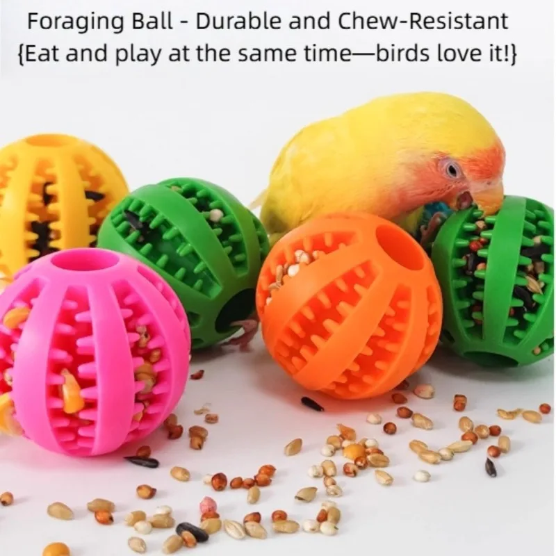 Parrot Foraging Ball Toy Puzzle Game Feeding Ball Small Animal Slow Feeding Processing Allocation Convenient and Practical