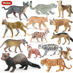 Oenux-子供、置物モデル、教育、ミニチュア、動物、bengalcat、Tiger、cat、lynx、caracal、Leopard用のシミュレーション野生動物アクションフィギュア