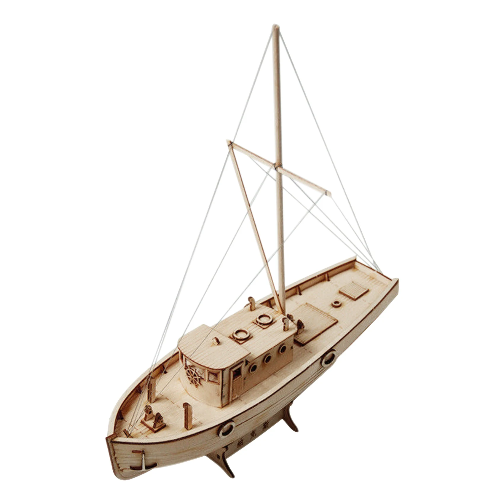 Ship Assembly Model Diy Kits Wooden Sailing Boat 1:50 Scale Decoration Toy Gift