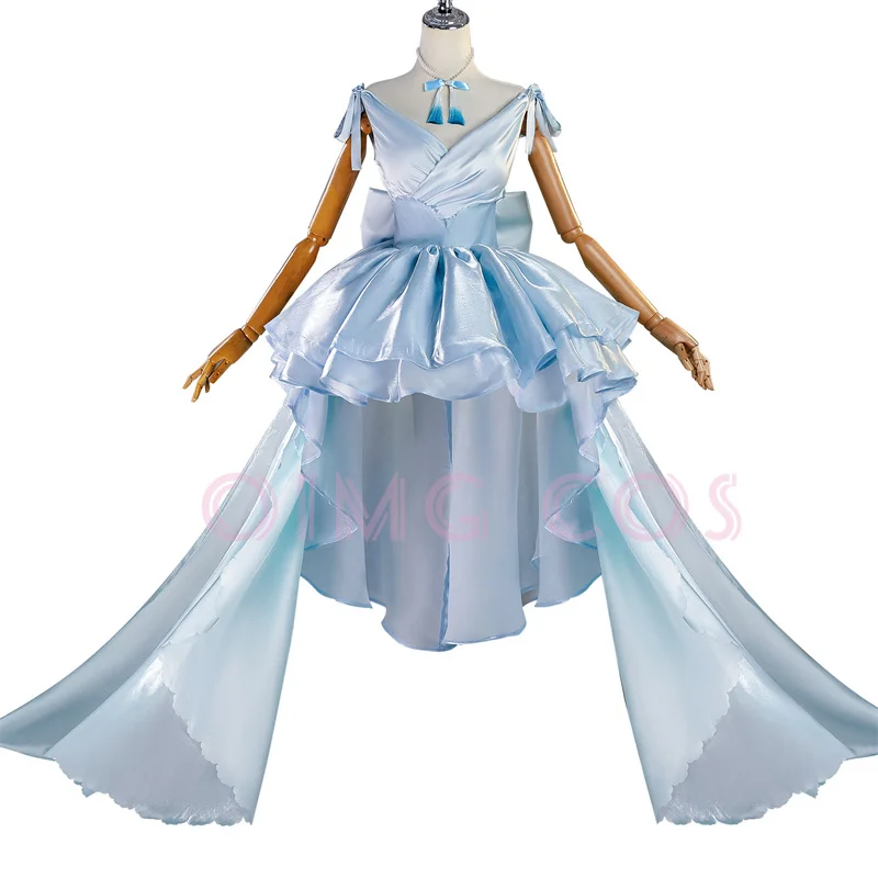 

Re Zero Kara Hajimeru Isekai Seikatsu Rem Cosplay Costumes Women Dress with Headdress for Halloween Party