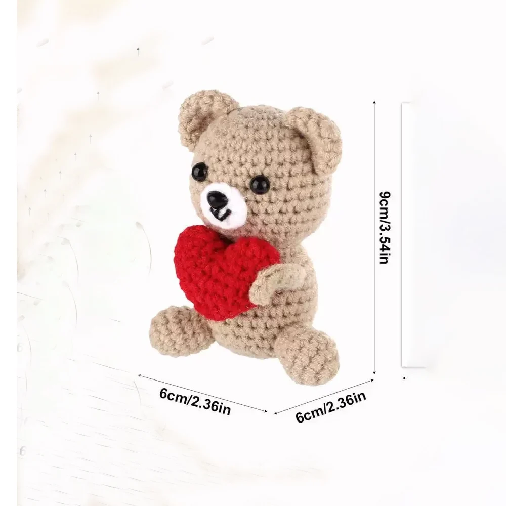 2025, emotionale Unterstützung, Häkelpuppe, positives Häkeltier, lustige Geschenke für Freunde, Schreibtischzubehör, Heimdekorationsartikel – Detail 3