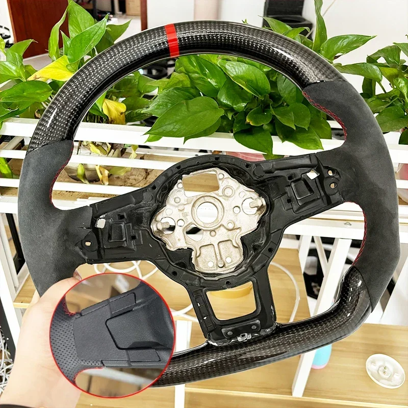 Koolstofvezel Stuurwiel Leer Voor Volkswagen Golf 7 7.5 GTI GTD GTE R 2013-2020 Polo GTI Tiguan passat DSG