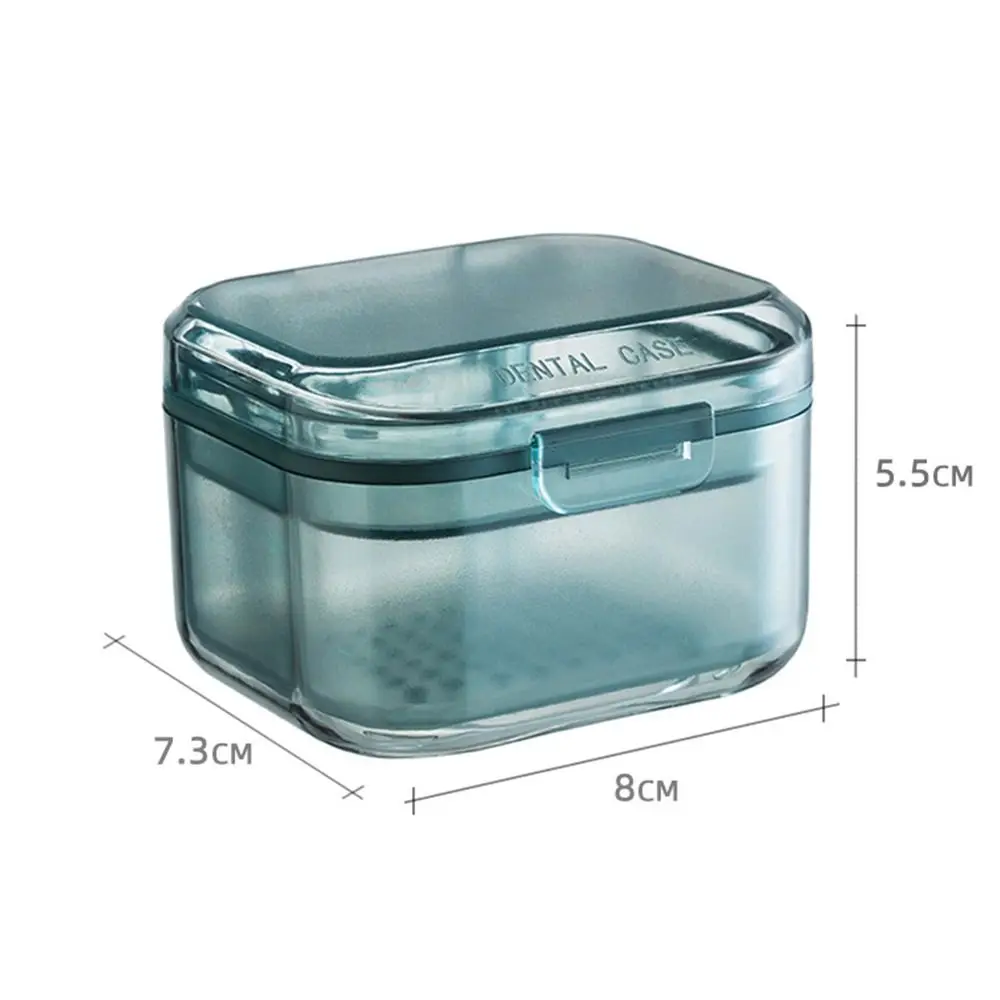 Container Orthodontic Retainer Cleaning Box False Teeth Storage Box Teeth Braces Box Dental Storage Case Denture Bath Box