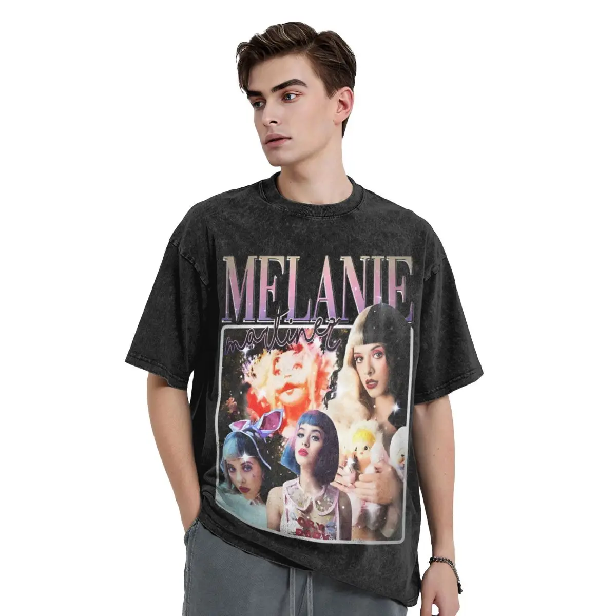 Washed T Shirt Melanie Martinez The Trilogy Tour T-Shirts Oversize Portals Singer Streetwear 100% Cotton Graphic Printed Tees