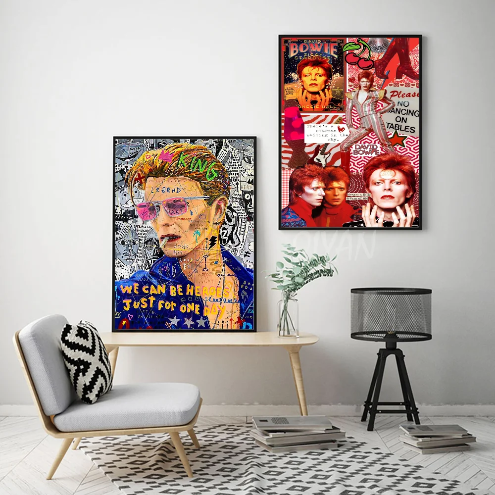 British Rock Singer D-David_B-Bowie Poster Wall Art Home Decor Room Decor Digital Painting Living Room Restaurant Kitchen Art