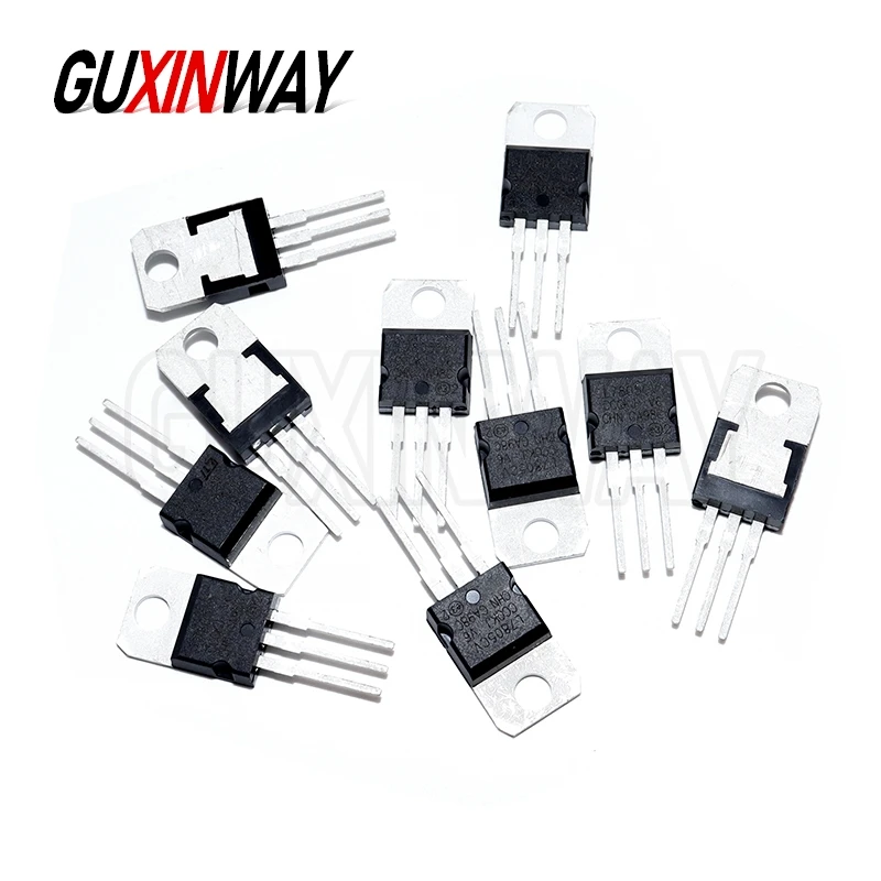10pcs Transistor TO-220 LM317T L7805CV L7806CV L7808CV L7812CV L7815CV L7818CV L7824CV Adjustable three-terminal regulator