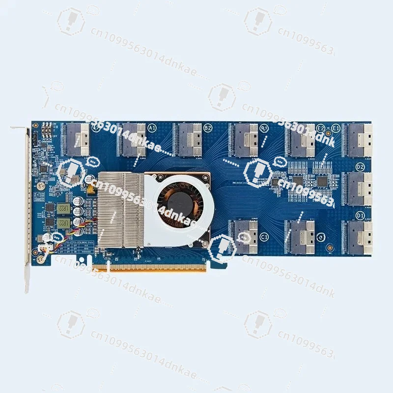 PLX88096 Expansion Card/PCIe 4.0/free Splitting/X16/SFF8654