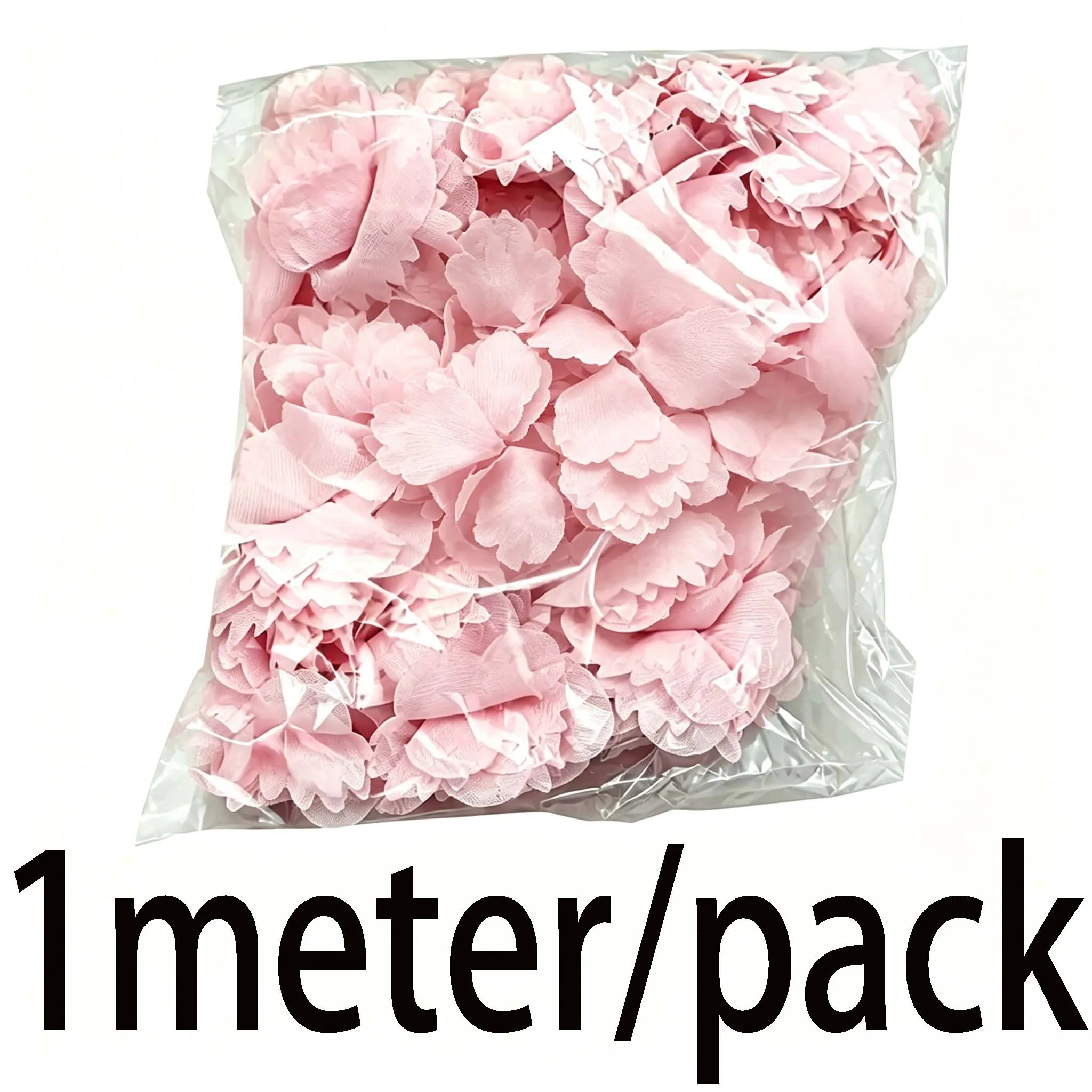 (1 metro) Tessuto Chiffon Del Merletto Della Decorazione Del Nastro Del Fiore Accessori di Abbigliamento Nastro Del Regalo Artigianato Tessuto Non