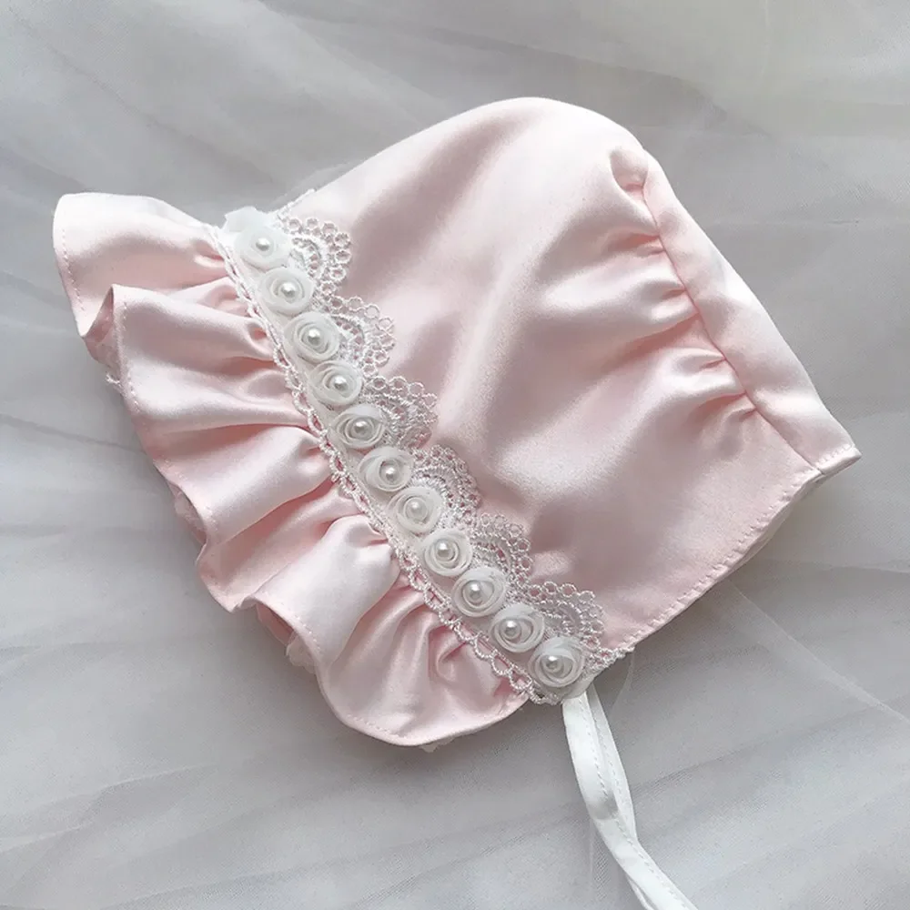 Bonnet Hat Women Girl Vintage Victorian Lace Ruffle Sun Hats