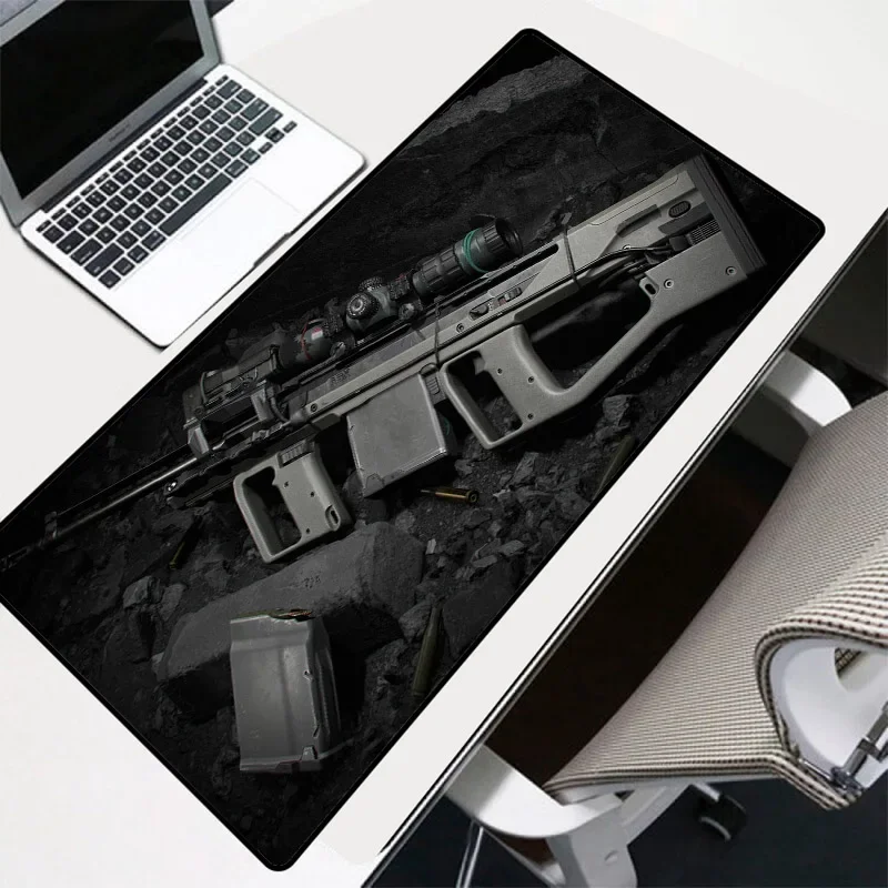 Gun Boys Love Mouse Mat Rubber Mouse Mat LED RGB with Seam Edge Desk Mat 900x400mm Gaming Accessories Gaming Desk Mousepad XxL