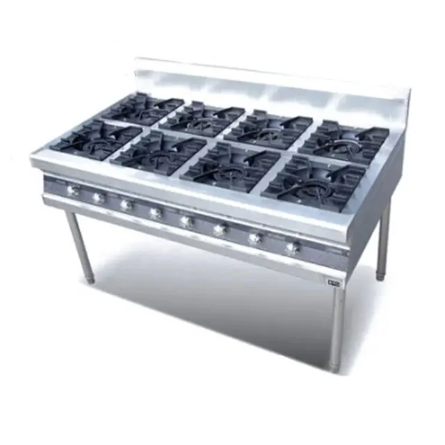 

RUITAI Heavy Duty Commercial Table Top Kitchen Range 4 6 8 burner lpg Propane Biogas Gas burner Stove