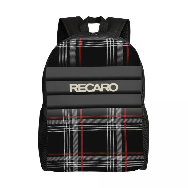 Personalized Recaros logo backpacks men women casual bookbag for college school bags