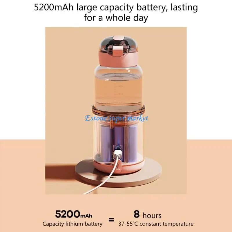 090B Aquecedor mamadeiras recarregável USB para viagem para leite materno