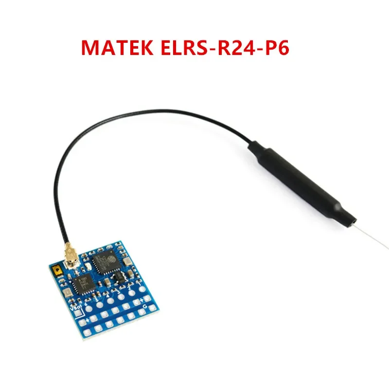 MATEK EXPRESSLRS 2.4GHZ 6CH PWM RECEIVER ELRS-R24-P6 For RC Airplane Fly Wing