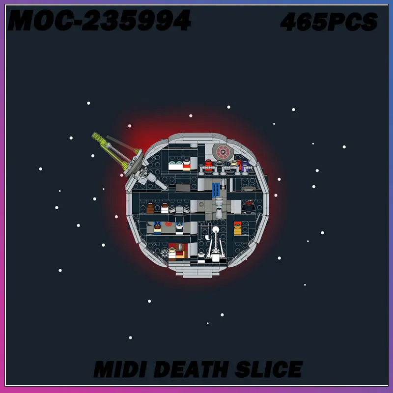 

2025 MOC строительный блок, серия «Космическая война», сферическое здание, космический корабль, креативная модель кирпича, образовательная игрушка, подарки на день рождения, 465 шт.