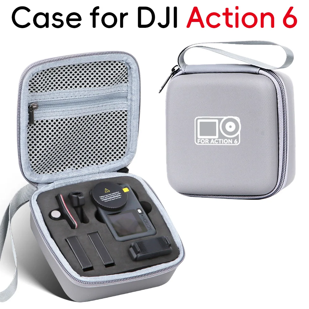 

For DJI ACTION 6 Storage Case Action Camera Storage Mini PU Storage Case
