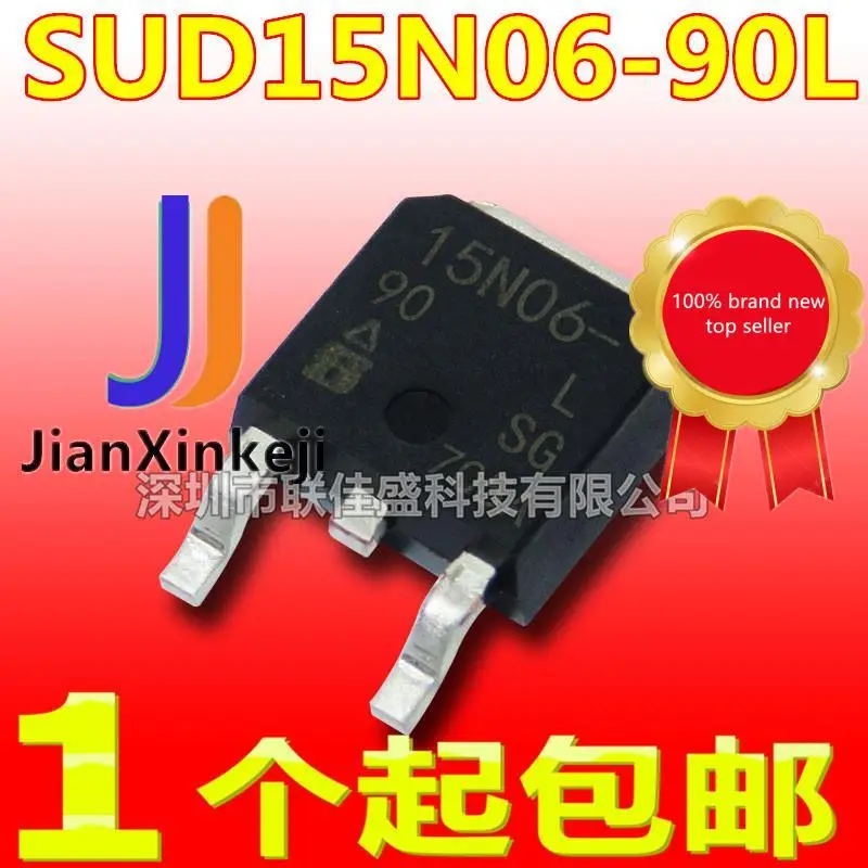 

20pcs 100% orginal new in stock SUD15N06-90L 15N06-90L -15A/-60V TO252 FET