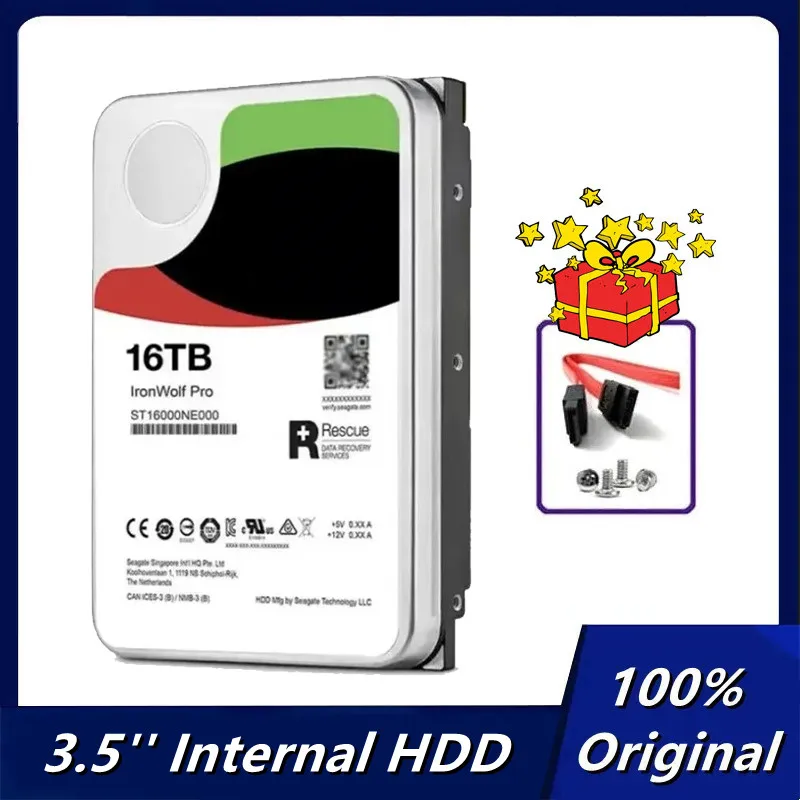 100% Original 16TB Internal HDD 7200 RPM 3.5''  ST16000NE000 NAS HDD Internal Hard Drive New