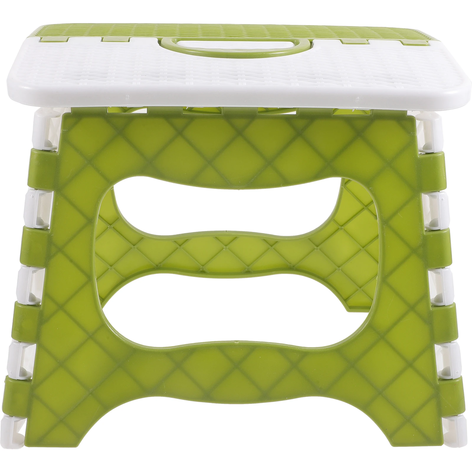 

Portable Folding Stool Green Small Foldable Simple Home Space-Saving Easy Clean Living Room Bathroom Kids Room Use Outdoor