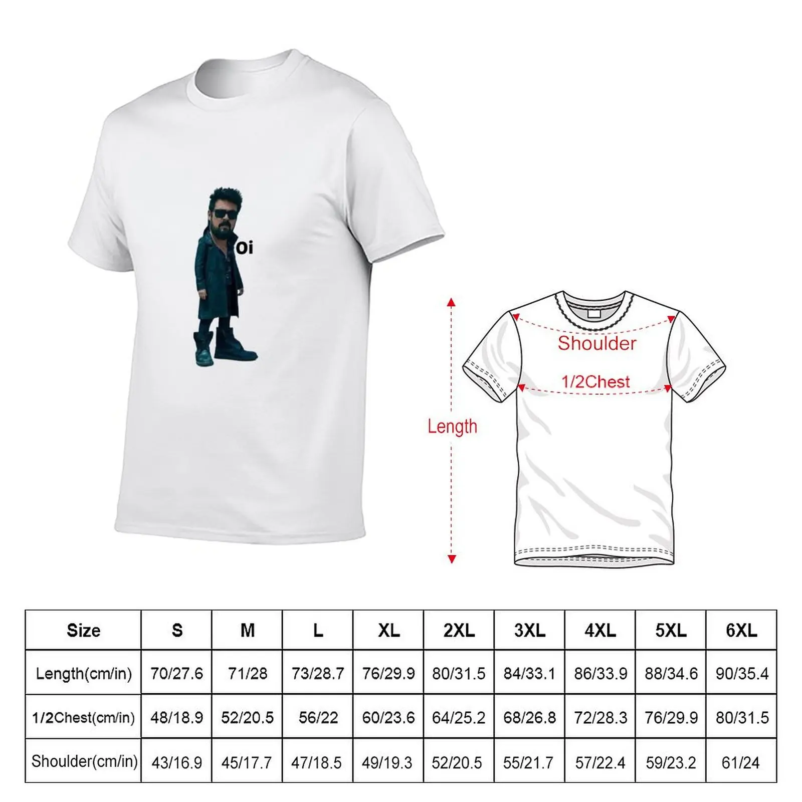 Oi Butcher T-Shirt Cool Feeling Summer Tee Shirt