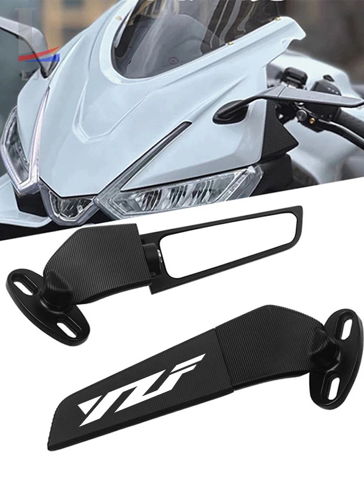 

Motorcycle Mirrors Stealth Winglets Mirror Caps For YAMAHA YZF R125 YZFR125 MT-125 MT 125 MT-125 R6 Accessories