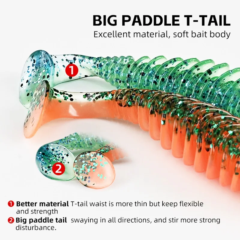 ميريديث الطعوم الناعمة 65 مللي متر 80 مللي متر الطعوم الاصطناعية سيليكون الكارب معدات صيد الأسماك السحر الصيد اكسسوارات الصيد السحر #3