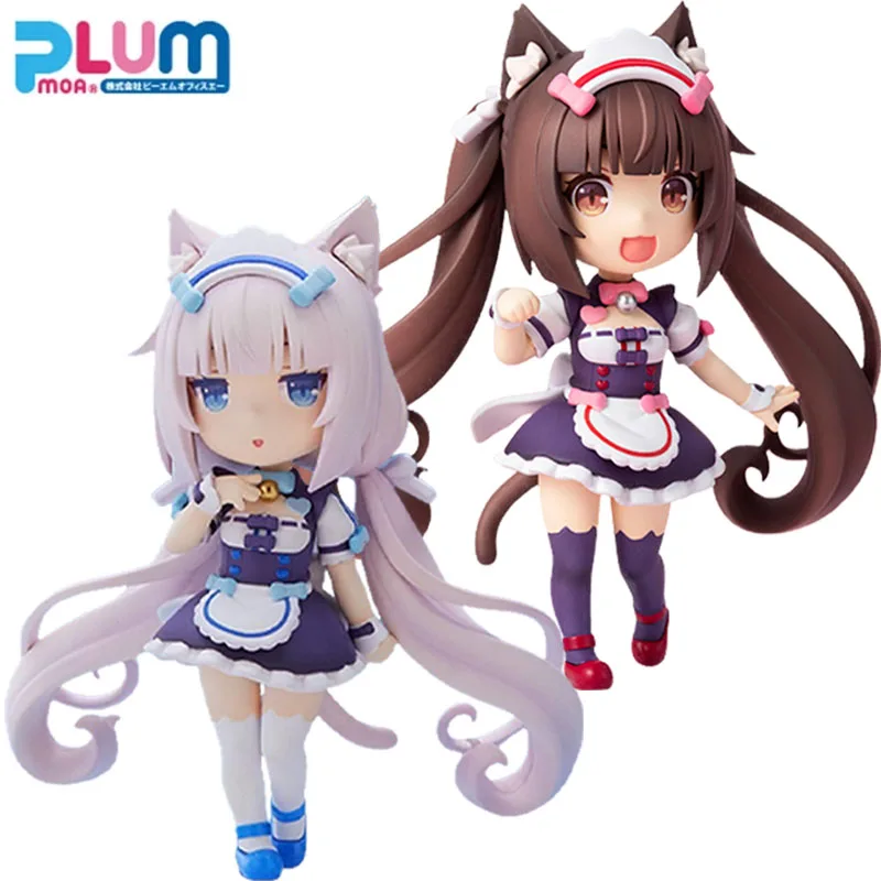 

In Stock Genuine Original PLUM Mini Figure 100! Vanilla & Chocolate Nekopara Action Anime Figure Collectible Dolls Ornament Gift