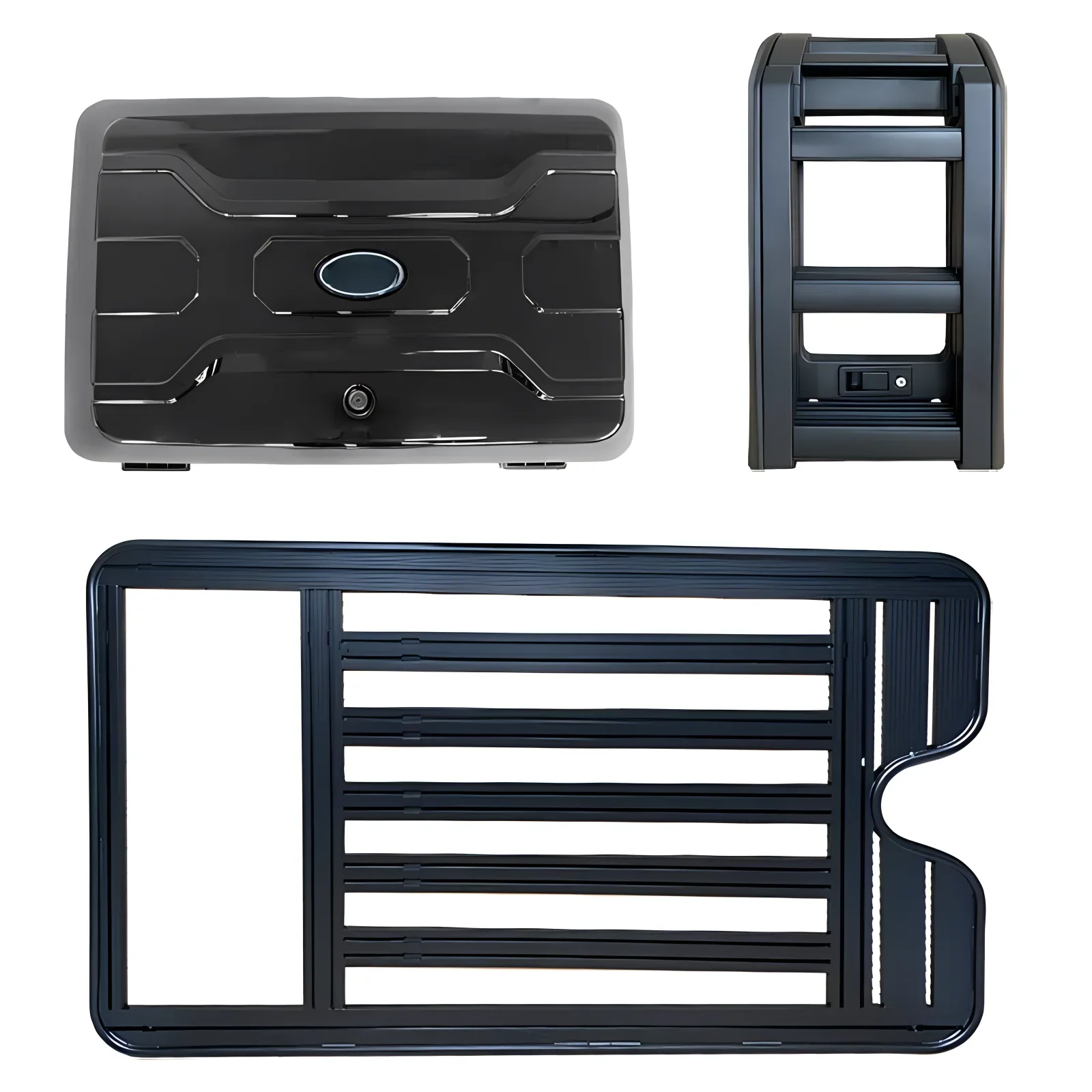 

Chery ICar03 Custom Body Parts Kit Modified Roof Luggage Rack with Platform Ladder Side Bag Ornament Applicable Accessories